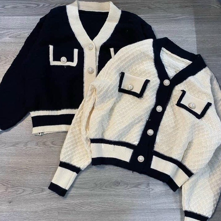 Áo khoác len nữ cao cấp [cardigan] chất liệu len cao cấp mềm mịn đính cúc ngọc cực kì sang trọng luôn ạ | BigBuy360 - bigbuy360.vn