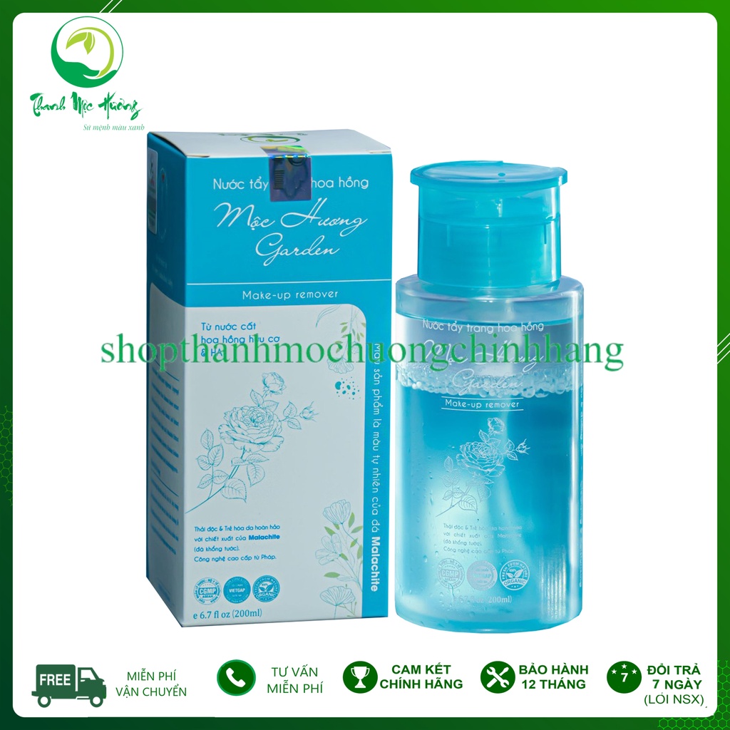 Nước Tẩy Trang Hoa Hồng Mộc Hương Garden 200ml