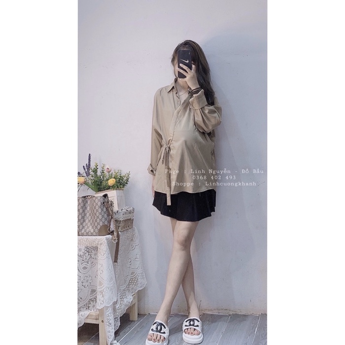 SƠ MI BUỘC EO CHO BẦU