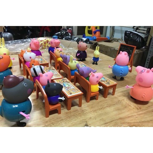 BỘ ĐỒ CHƠI LỚP HỌC NHÀ LỢN PEPPA PIG 21 CHI TIẾT LOẠI LỚN