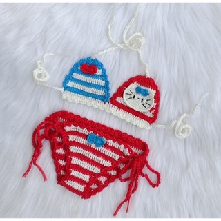 (Sẵn) Bikini handmade cho bé Bikini len cho bé