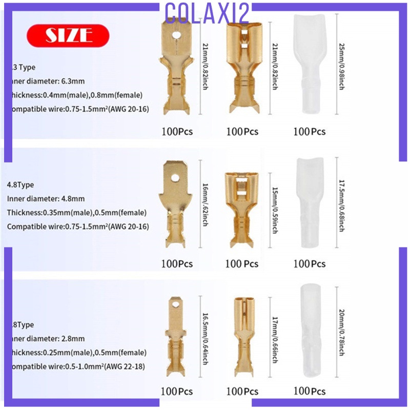 Đầu Nối Dây Điện 900x 2.8 / 4.8 / 6.3mm Chuyên Dụng Chất Lượng Cao | BigBuy360 - bigbuy360.vn