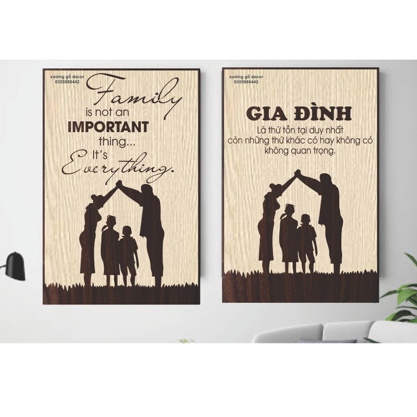 Tranh Treo Tường Câu Nói Hay Về Gia Đình Trang Trí Nhà Cửa, Decor Nội Thất Giá Rẻ