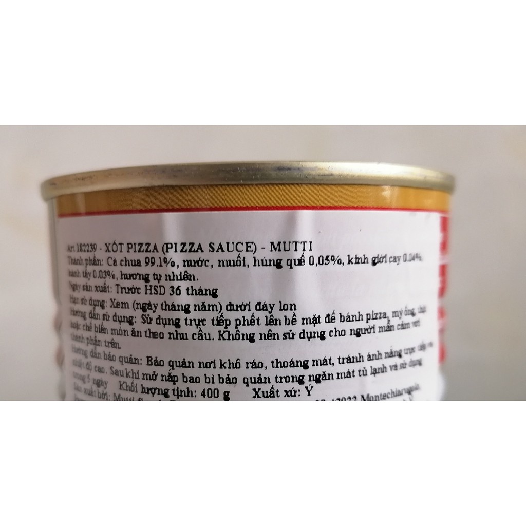 Sốt Pizza Mutti hộp 4.1kg