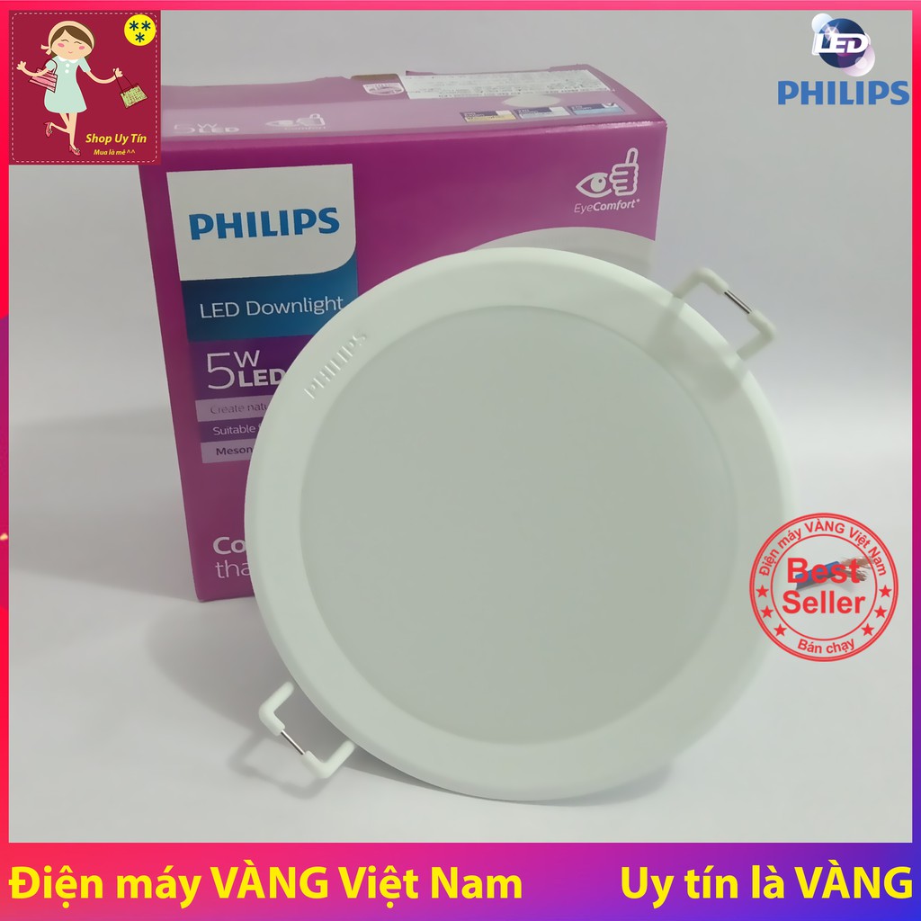 Đèn Led âm trần Philips 59447 Downlight Meson 5W D90 6500K