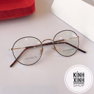Kính Mắt tròn nhỏ Kim loại cao cấp REN728 - đk 4,6cm