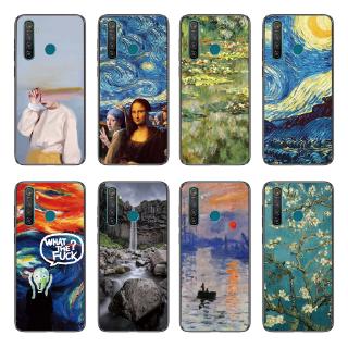 Ốp điện thoại in họa tiết hoạt hình tranh Van Gogh cho OPPO Realme 5i / Realme 5S / Realme 5 Pro / Realme Q