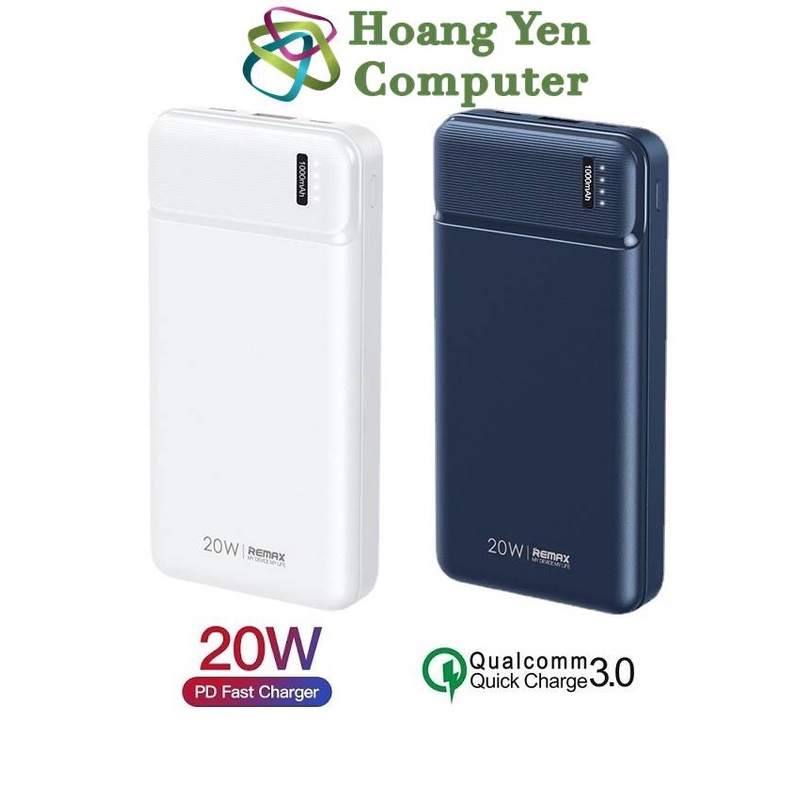 Sạc Dự Phòng Remax RPP-288 20000Mah (Sạc Nhanh QC3.0 18W, PD 20W) - BH 1 Năm - Hoàng Yến Computer