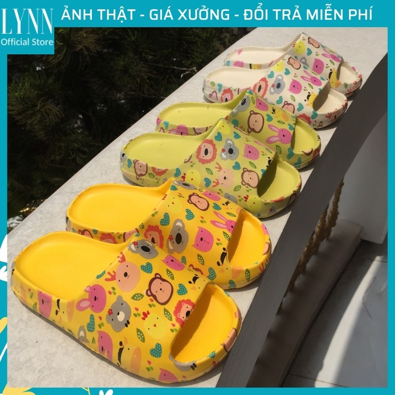 Dép nữ bánh mì hình mặt thú  FREESHIP Dép quai ngang hot hit nhất năm nay, siêu êm siêu bền