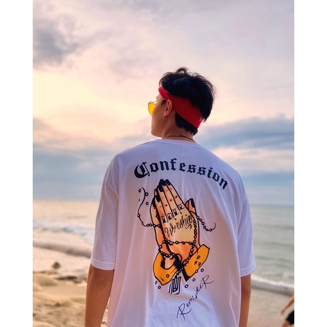 Áo Thun Reminder Confession T-Shirt Phông Local Brand Nam Nữ Unisex | BigBuy360 - bigbuy360.vn