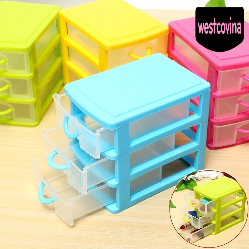 [Hot]☀ Hộp Đựng Mỹ Phẩm Trang Sức Nhiều Ngăn Kéo Chống Bụi Đa Năng