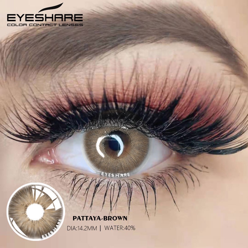 EYESHARE [Hàng mới về] Bộ 2 kính áp tròng 14.2mm dùng trang điểm