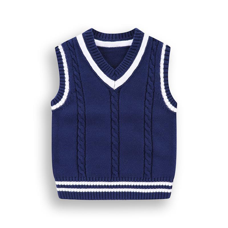 Áo Len Không Tay Thiết Kế Mới Thời Trang Mùa Xuân Thu Dành Cho Bé