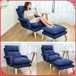 Ghế lười, ghế bành sofa thư giãn nằm đọc sách xem phim kèm đôn