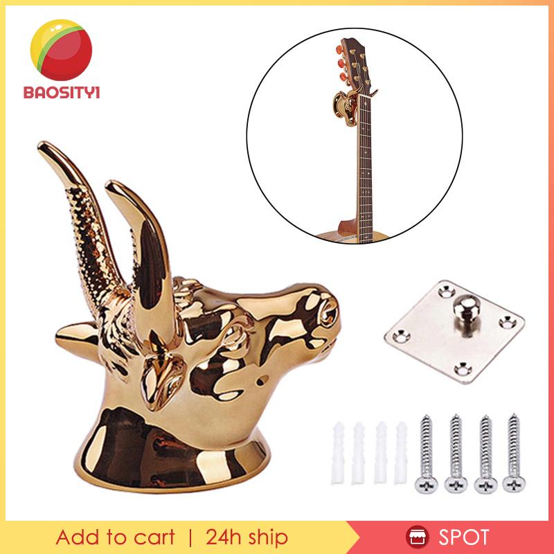 1 Giá Đỡ Đàn Guitar Treo Tường Bằng Thép Màu Vàng