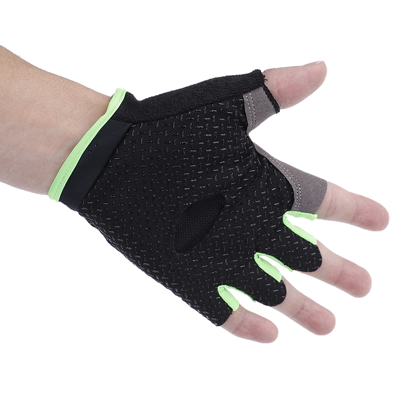 [LuckyToday] Women Men Sport Cycling Fitness GYM Workout Exercise Half Finger Gloves Bike