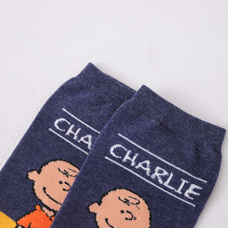 5 Đôi vớ cotton cổ thấp họa tiết hoạt hình Snoopy phong cách Nhật Bản dễ thương dành cho nữ