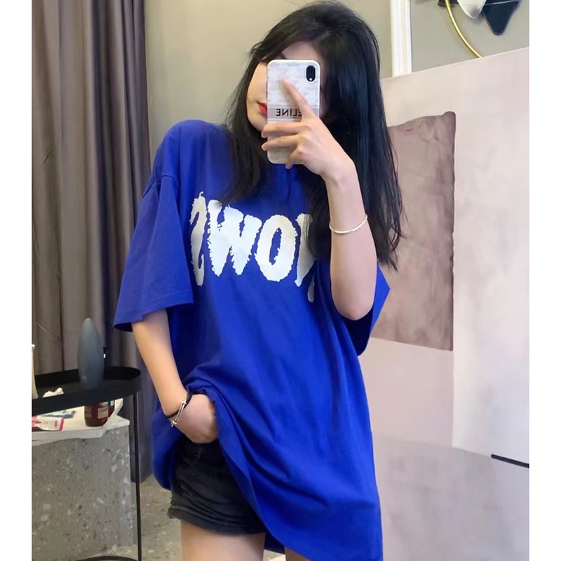 NRVP Áo Thun 100% Cotton Nguyên Chất Tay Ngắn Thời Trang Mùa Hè Phong Cách Hàn Quốc Cho Nữ