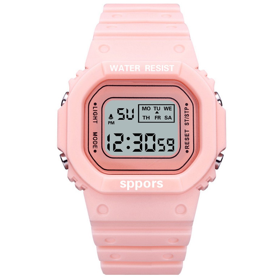 Đồng Hồ NỮ SPPORS Sports - Điện Tử Dây Silicone Bền Chắc