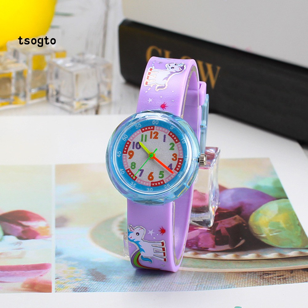 Đồng hồ hoạt hình dây đeo silicon cho bé | BigBuy360 - bigbuy360.vn