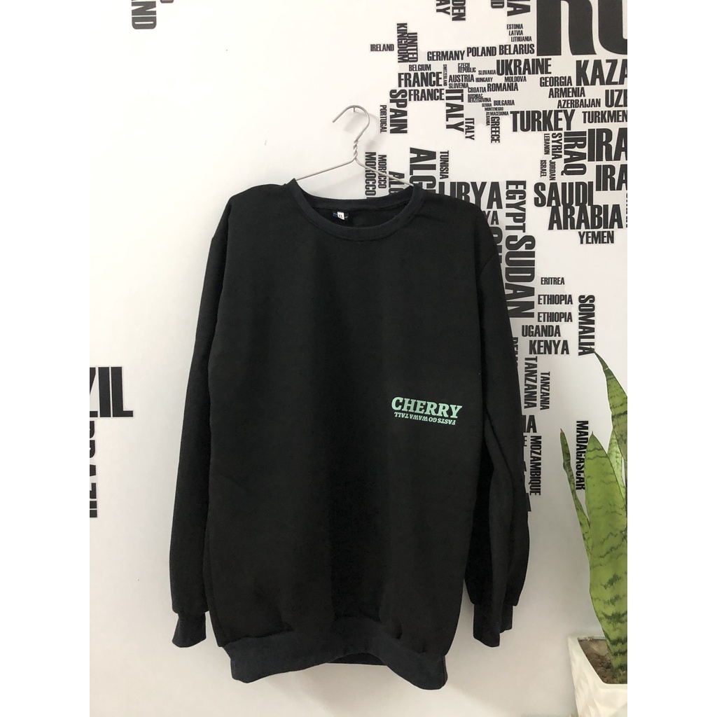 Áo Sweater Nỉ Cotton Dày, Áo Sweater Cherry Kendall Nam Nữ Phong Cách Unisex,Hàn Quốc, Có Kèm Hình | BigBuy360 - bigbuy360.vn