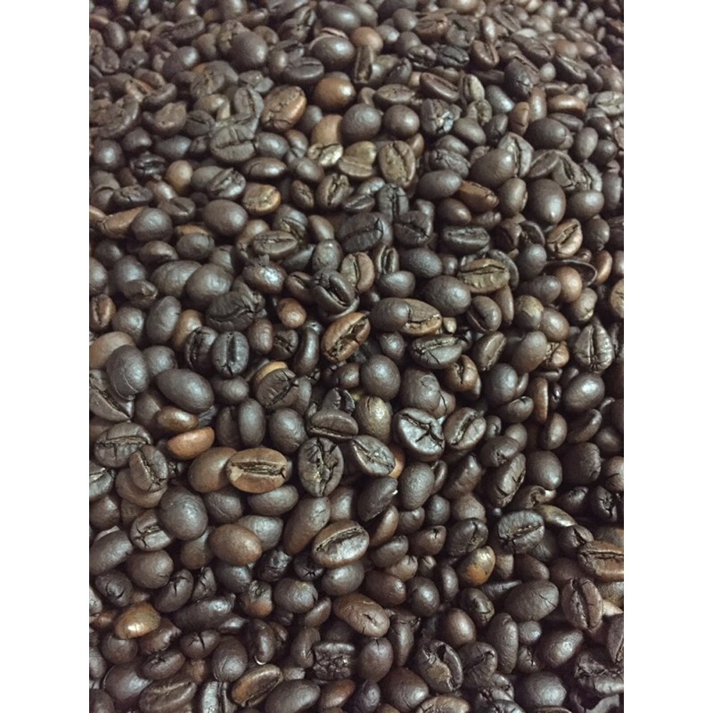 Cà phê hạt mộc robusta vs arabica 80/20 500gr