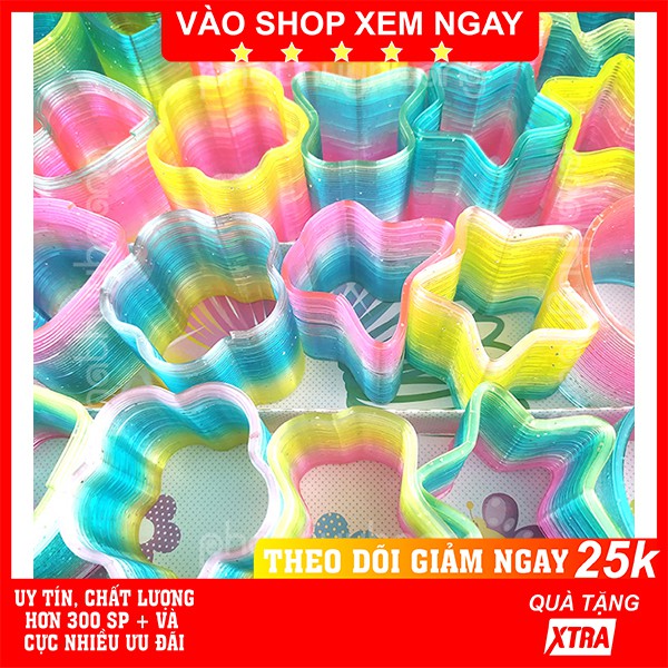 Lò xo cầu vồng đồ chơi🌈FREESHIP🚛Có video thật🎥Lò xo cầu vồng đồ chơi nhiều hình cho bé loại nhỏ - Phát Huy Hoàng