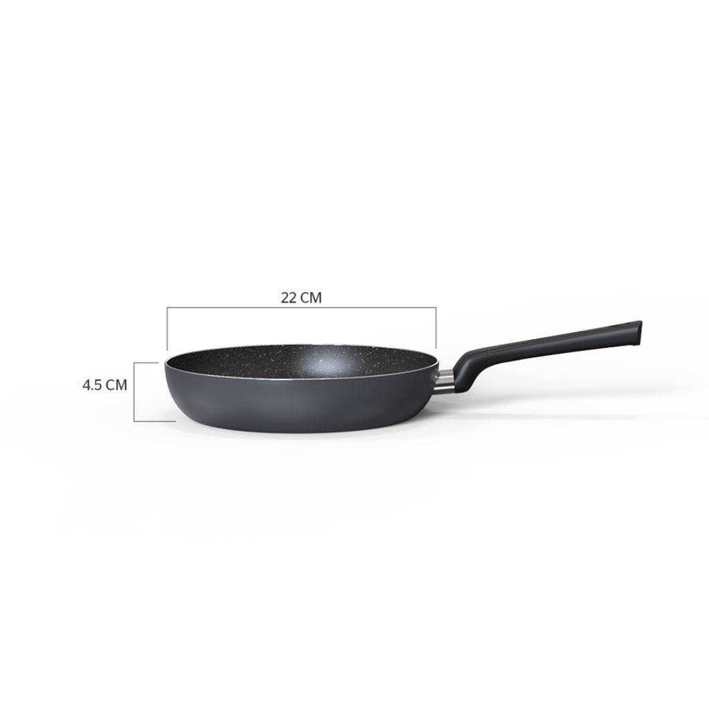 Chảo không dính tráng đá cao cấp SUNHOUSE CT22 PLUS - CT24 PLUS