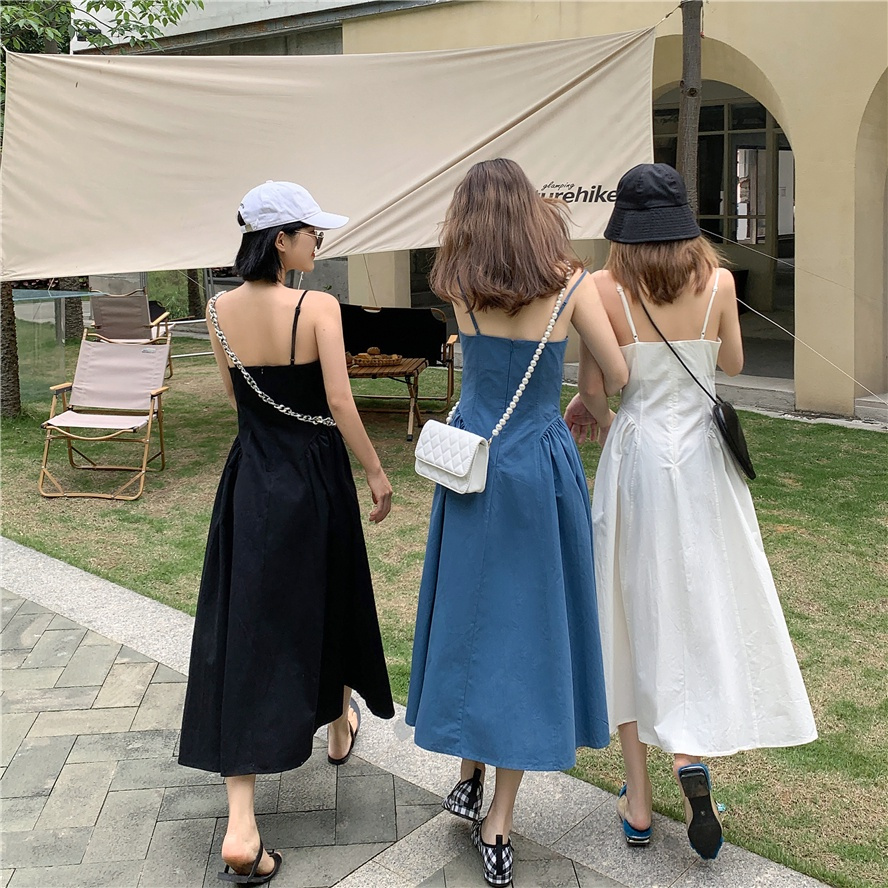 Đầm midi nữ dáng chữ A phong cách retro