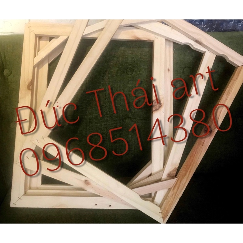 khung gỗ căng tranh vải canvas, sắt-xi căng toan tranh sơn dầu