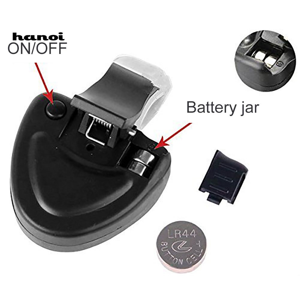 Chuông Báo Cá Cắn Câu Điện Tử Có Đèn LED Dạng Kẹp Cần Câu Cá Ban Đêm