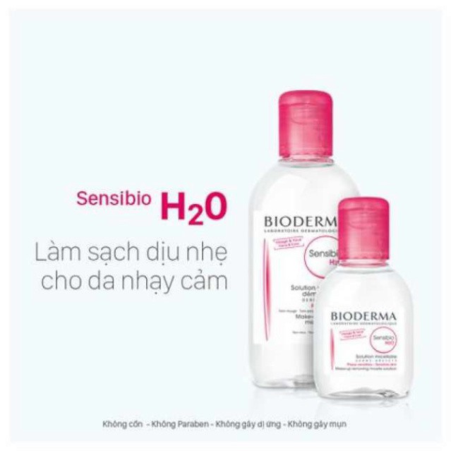 [CHÍNH HÃNG] Bioderma Tẩy Trang Da Nhạy Cảm Sensibio H2O