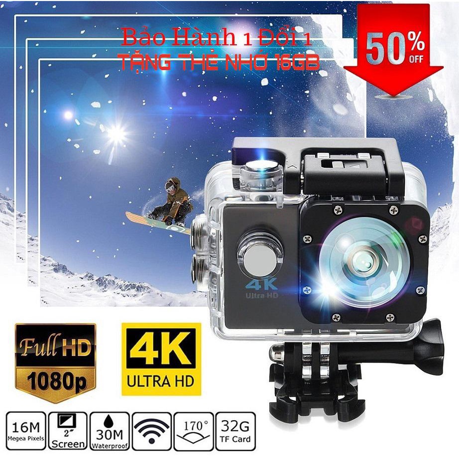 Camera Hành Trình Chính Hãng Eken H9R 4K Ultra HD Wifi Siêu Nét, Camera Hành Trình Đi Phượt Chất Lượng Cao