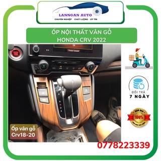 Ốp nội thất ô tô Honda CRV 2018 - 2022 màu vân gỗ, nhựa ABS cao cấp, An toàn với trẻ em