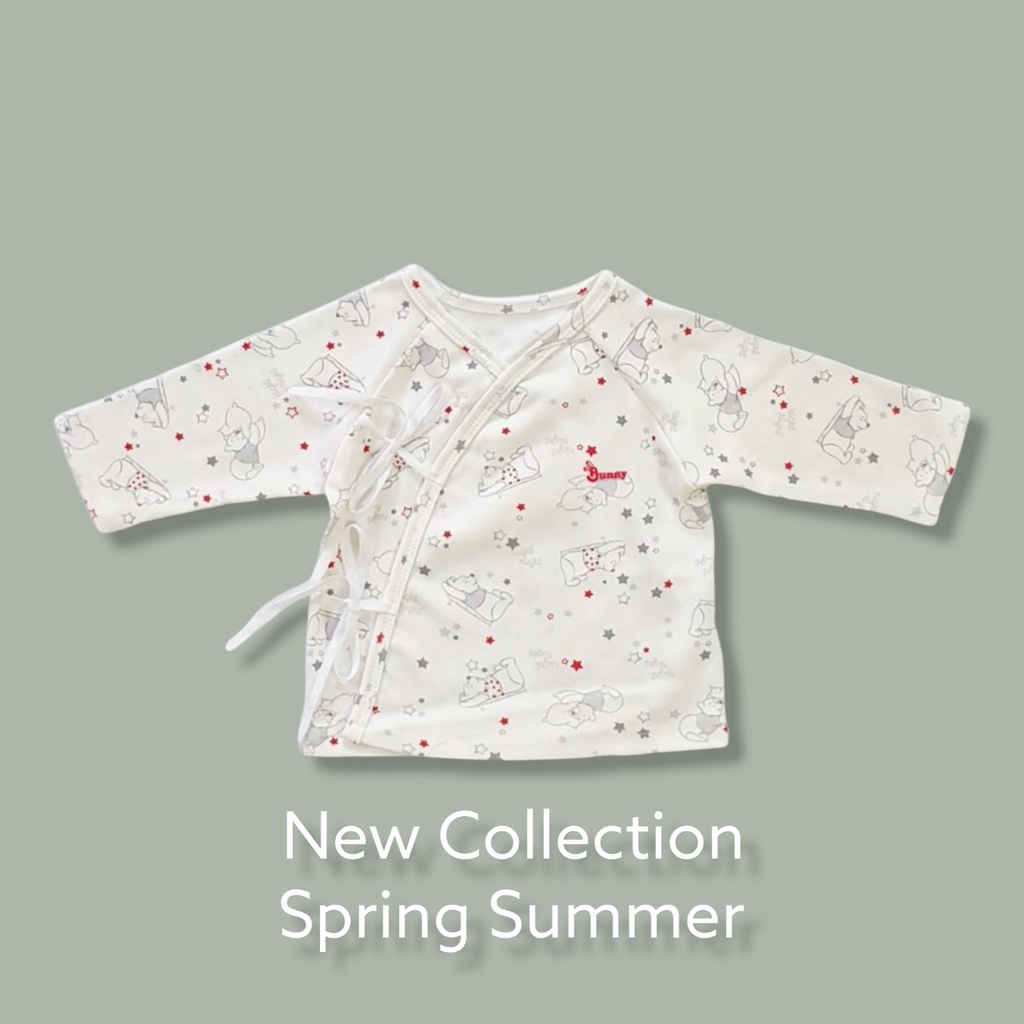 Áo sơ sinh cột dây chất cotton mềm mịn mát cho bé 3-6kg, Áo cho bé sơ sinh Thị Nắng Store