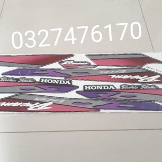 Bộ tem dán xe DREAM lùn 95 exces màu nâu