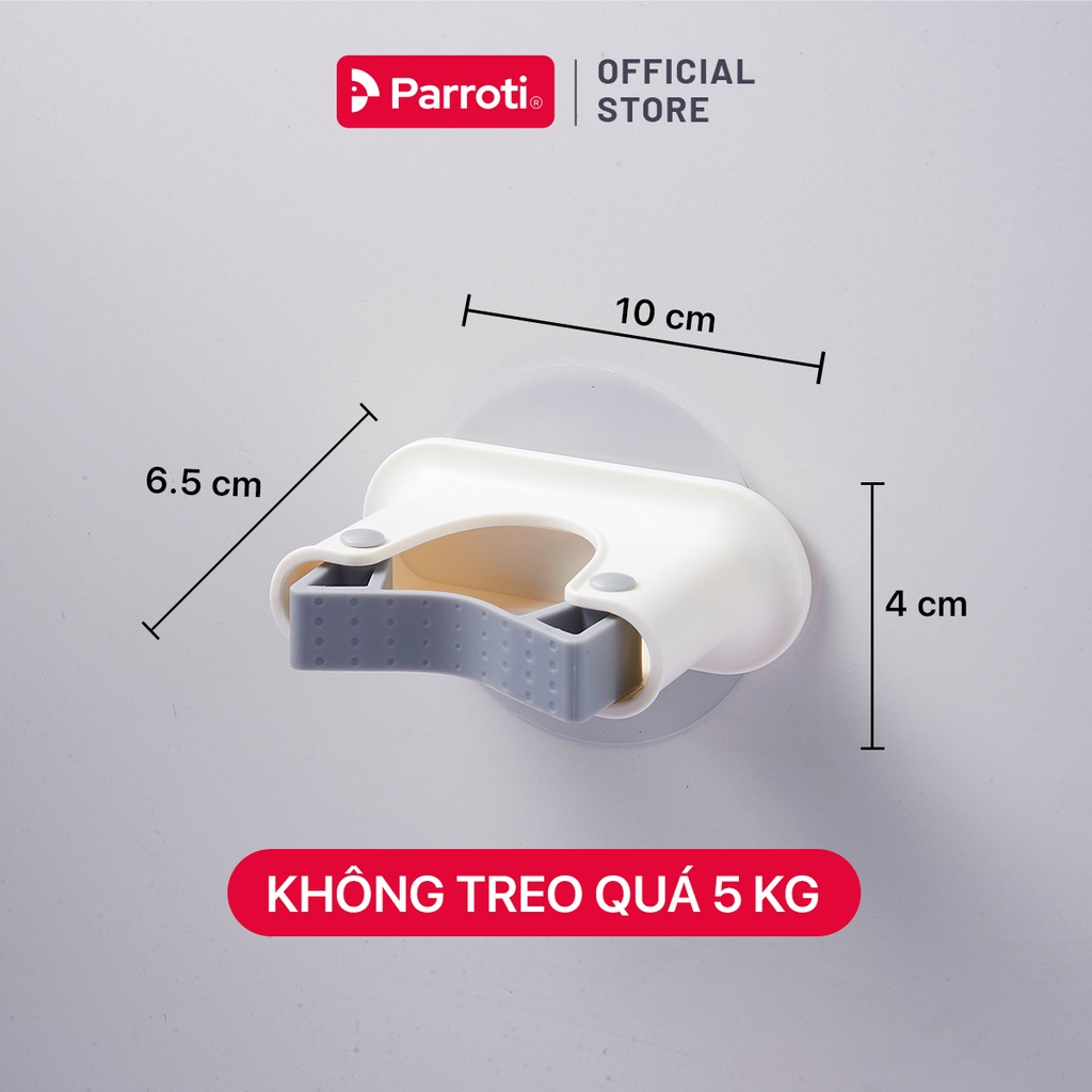 Móc treo cây lau nhà dán tường, treo chổi lau nhà, cọ bồn cầu đa năng - Parroti Keeper KP02