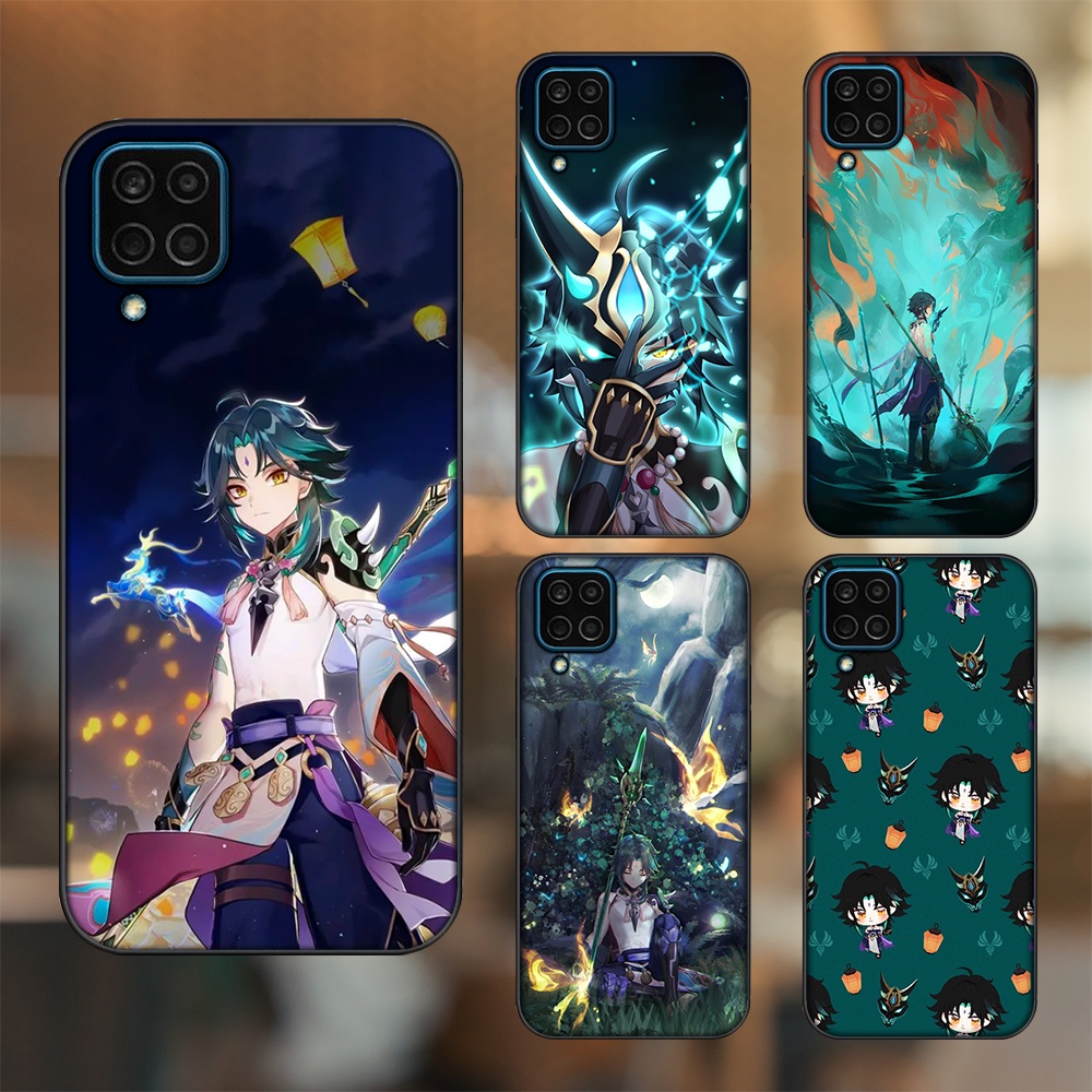 Ốp lưng Samsung M32, M33, M53, M62 viền đen in hình Xiao Genshin Impact