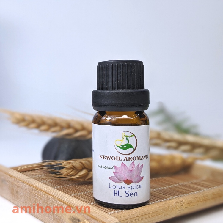Tinh dầu Hương Sen xông thơm phòng ngủ phòng khách từ thiên nhiên nguyên chất 100% không pha tạp AmiHome
