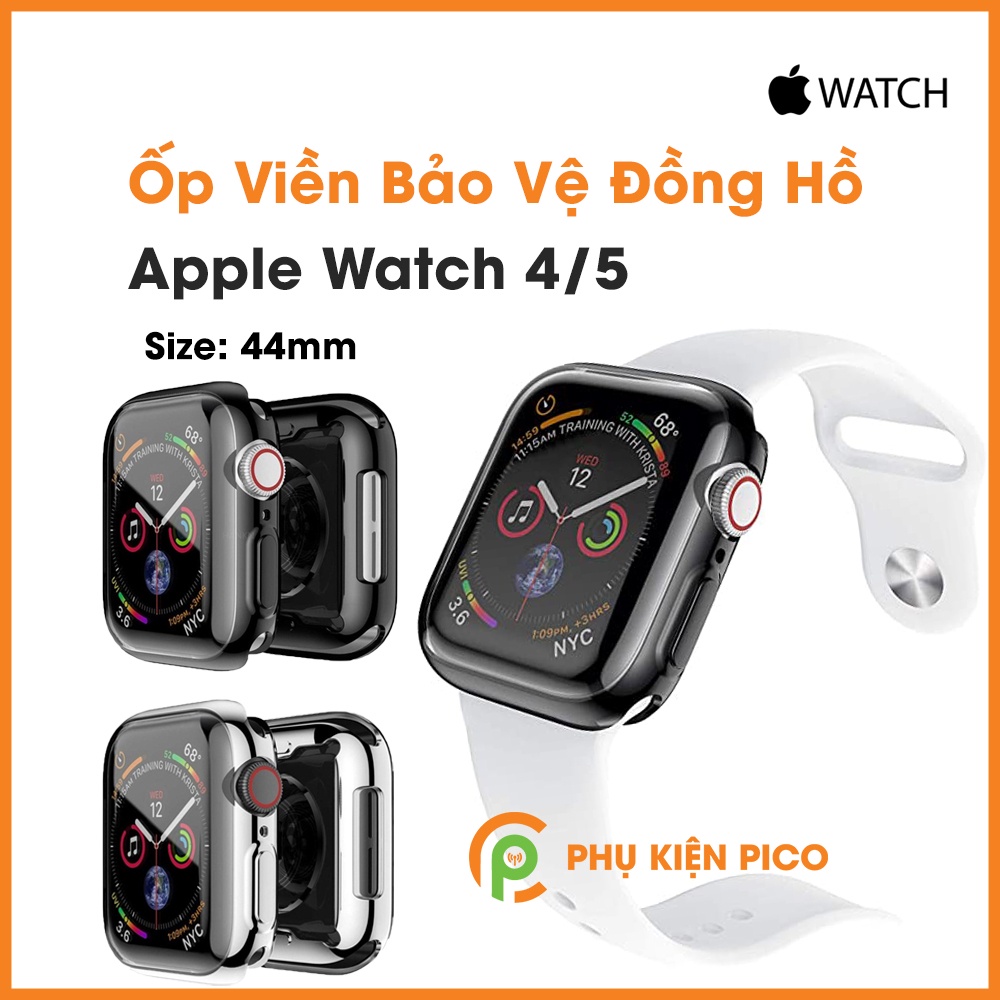 Ốp viền đồng hồ Apple Watch Series 4/5 Size 40/44mm Silicon dẻo