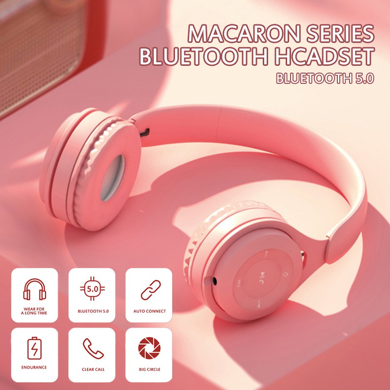 [IN STOCK] ❀Tai nghe Macaron Tai nghe Bluetooth 5.0 nhỏ gọn và dễ thương METREL