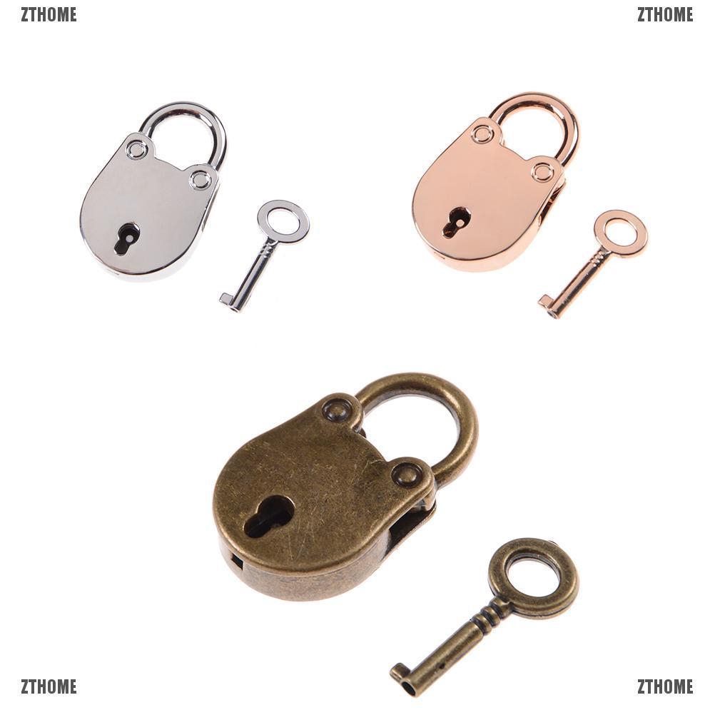 Bộ ổ khóa và chìa khóa mini phong cách vintage tiện dụng