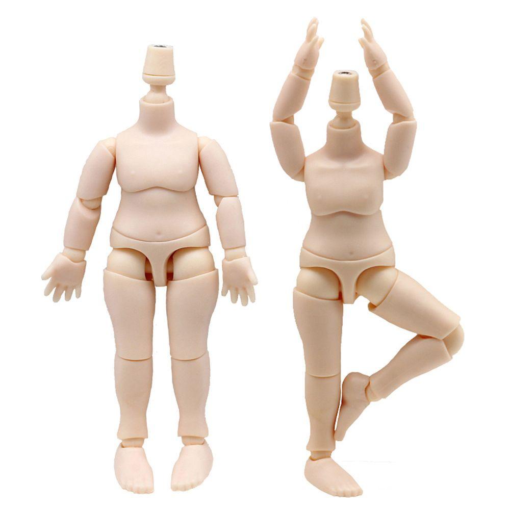 Luol Búp Bê Màu Nude 11CM Có Khớp Di Chuyển Phù Hợp Với Tỉ Lệ 1 / 12 Trang Điểm Thay