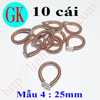 [10 cái] Vòng đồng mẫu 4 - khuyên ổ than [C-20]