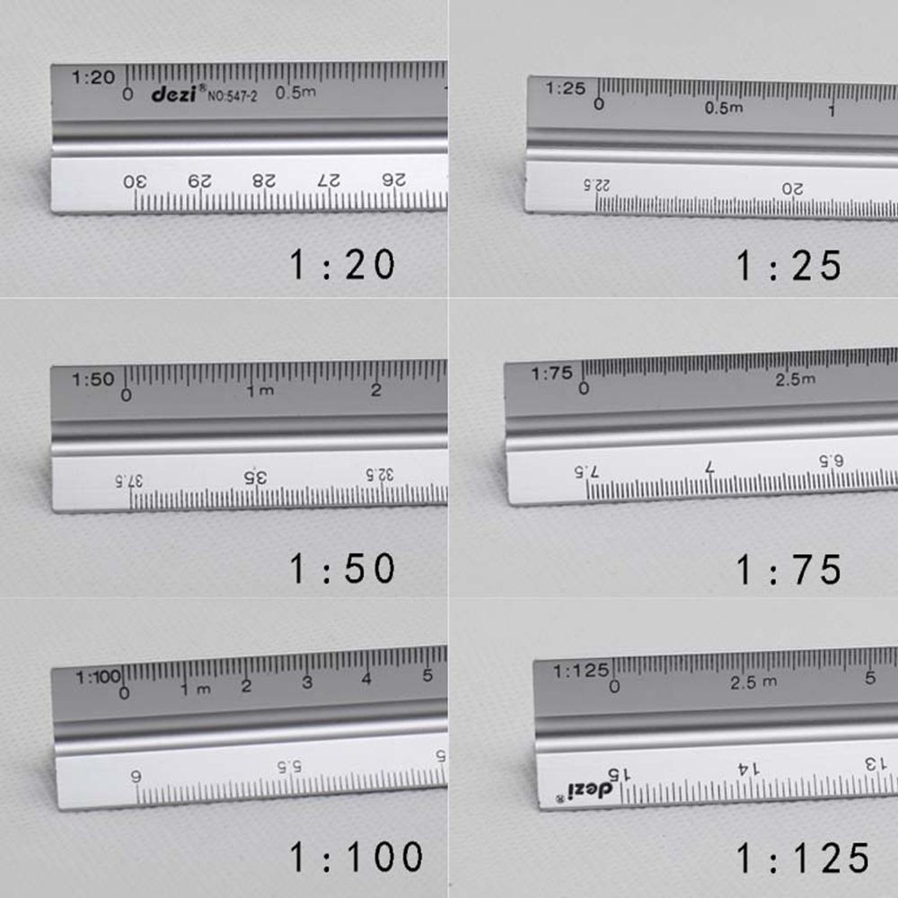 ELLSWORTH Cân Hình Tam Giác 30cm Hợp Kim Nhôm Tỉ Lệ 1: 20-1: 500