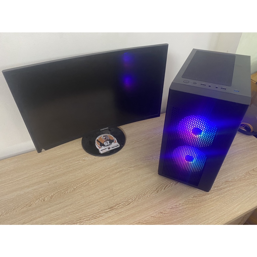 Vỏ case máy tính Xigmatek AERO 2F EN46591 - 2 Fan RGB case pc