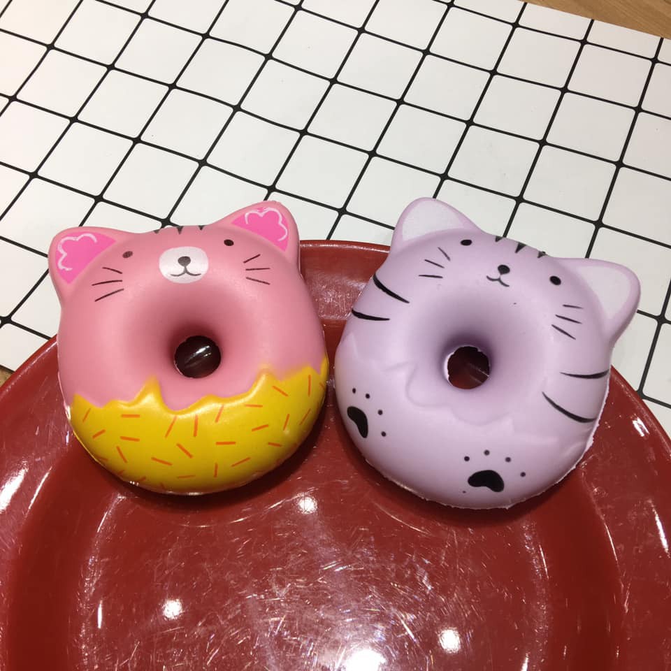 Squishy Bánh Donut Mèo