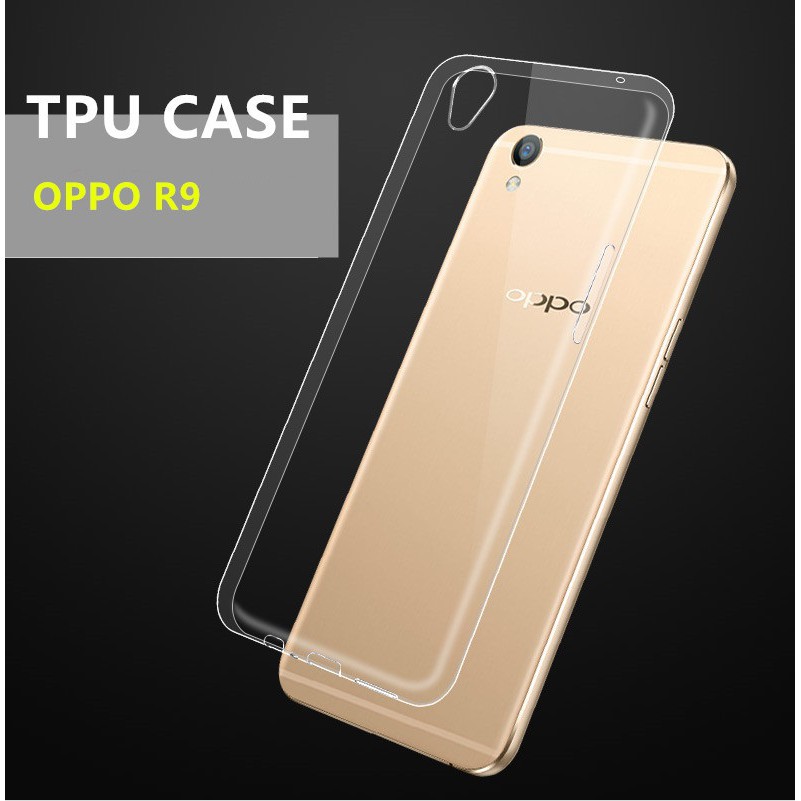 Ốp silicon cho Oppo R9 (Trong suốt)