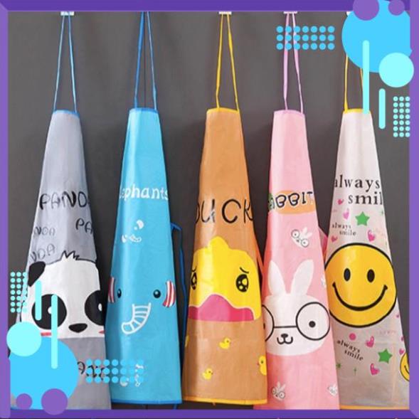Tạp Dề Chống Thấm Nước Hoạ Tiết Ngẫu Nhiên Dễ Thương