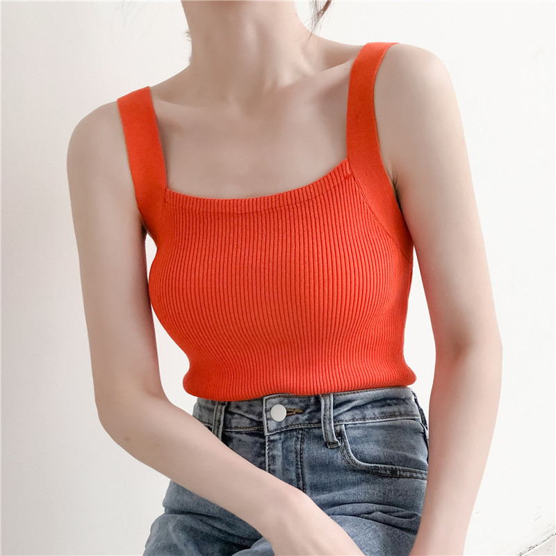 Áo Croptop Dệt Kim Không Tay Xinh Xắn Cho Nữ | BigBuy360 - bigbuy360.vn